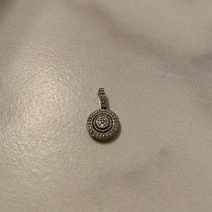 real diamonds and white gold necklace pendant